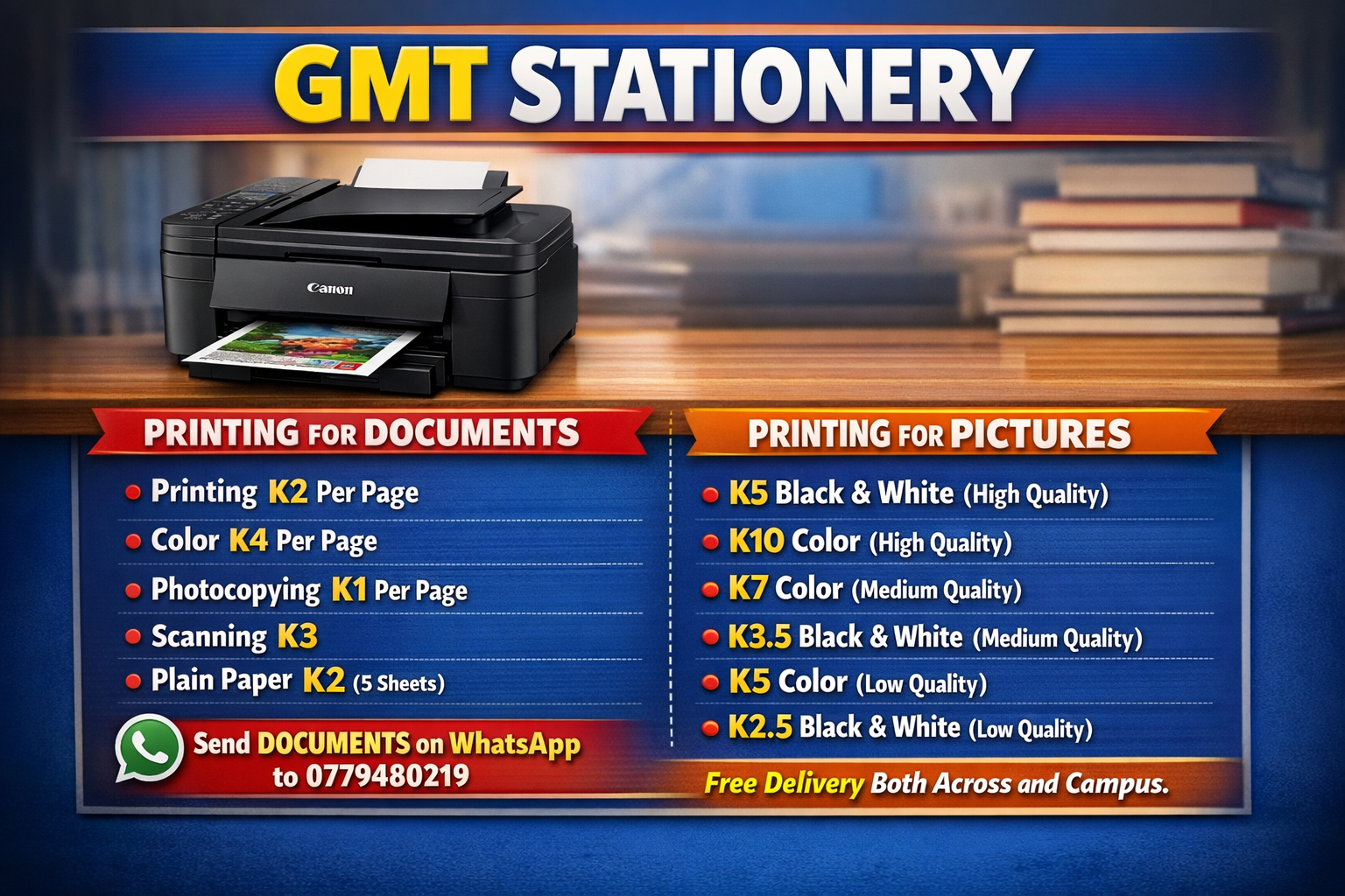 Printing out services